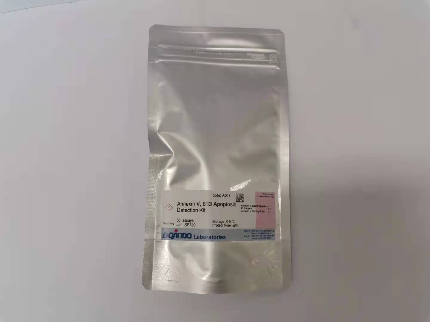 细胞凋亡检测试剂盒——Annexin V, FITC Apoptosis Detection Kit货号：AD10