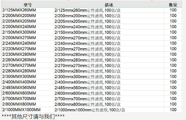 2号600x600mm-ADVANTEC东洋NO.2定性滤纸600x600mm