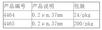 4464-美国颇尔ACRO 37TF通气滤器0.2umx37mm