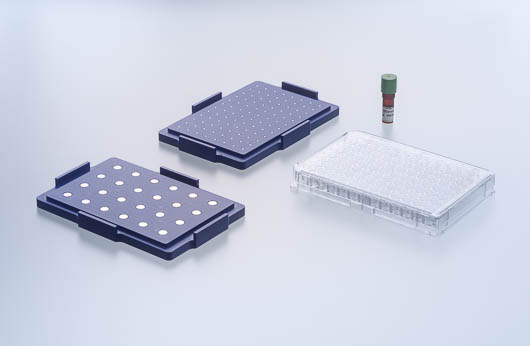 96孔生物打印试剂盒,透明,包含磁珠NANOSHUTTLE 600ul, 成球磁力架,定位磁力架,细胞排斥表面96孔透明微孔板 货号: 655840