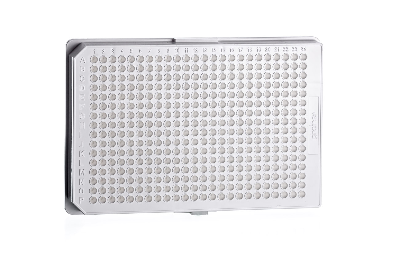 384孔 Small VolumeTM HiBase微孔，白色，Solid底                                   货号: 784075