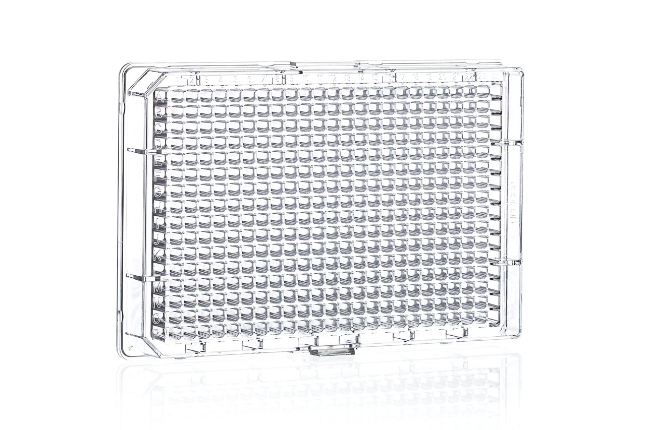 384孔聚苯乙烯微孔板，F底，Solid底                                   货号: 781101