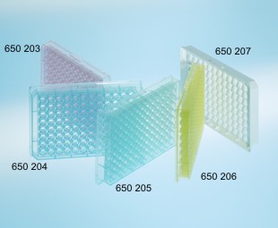 96孔聚丙烯微孔板，蓝色，U底                                   货号: 650204