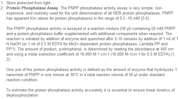 p-Nitrophenyl Phosphate (PNPP)            货   号                  #P0757L