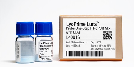 LyoPrime Luna™ 探针一步法 RT-qPCR 预混冻干粉（含 UDG）            货   号                  L4001S