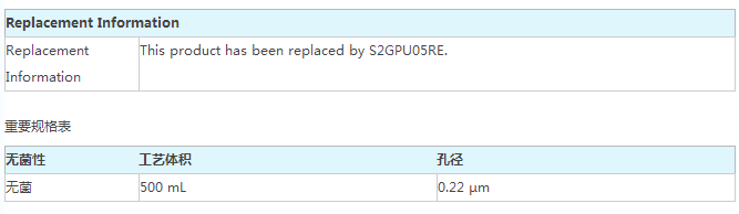 默克密理博Stericup-GP除菌过滤器S2GPU05RE