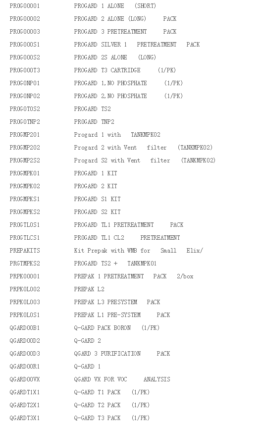 Millipore密理博Progard TS2纯水柱纯化柱 纯水机配件PR0G0T0S2