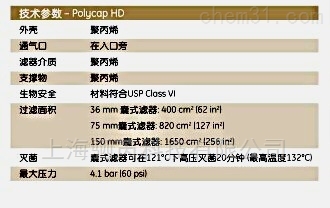 沃特曼孔径20um Polycap HD囊式过滤器2814T