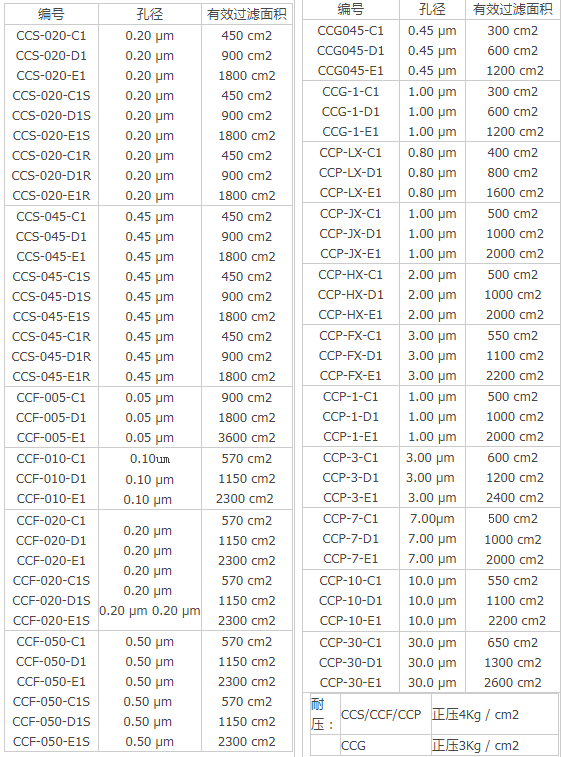 ADVANTEC孔径3um囊式过滤器CCP-3-C1B