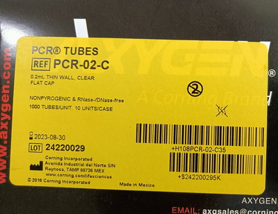 爱思进0.2ml透明平盖薄壁PCR单管PCR-02-C