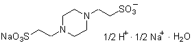 生化学用緩衝剤: pH 6.1 - 7.5 PIPES sesquisodium | CAS 100037-69-2 同仁化学研究所