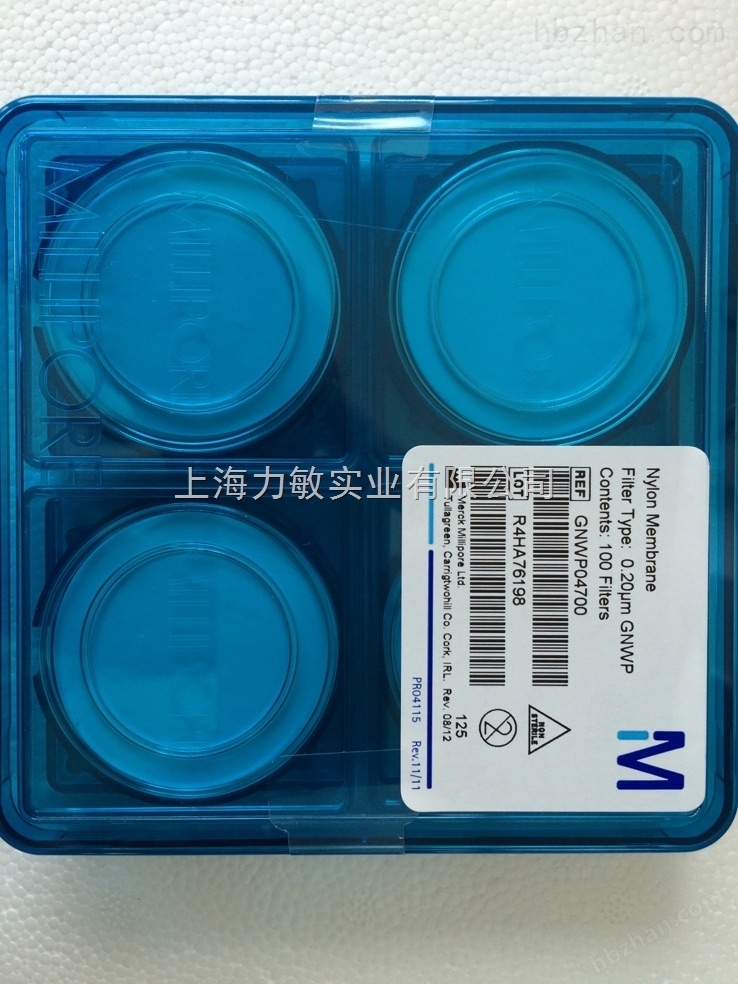 milllipore0.2um尼龙微孔滤膜 47mm直径GNWP04700